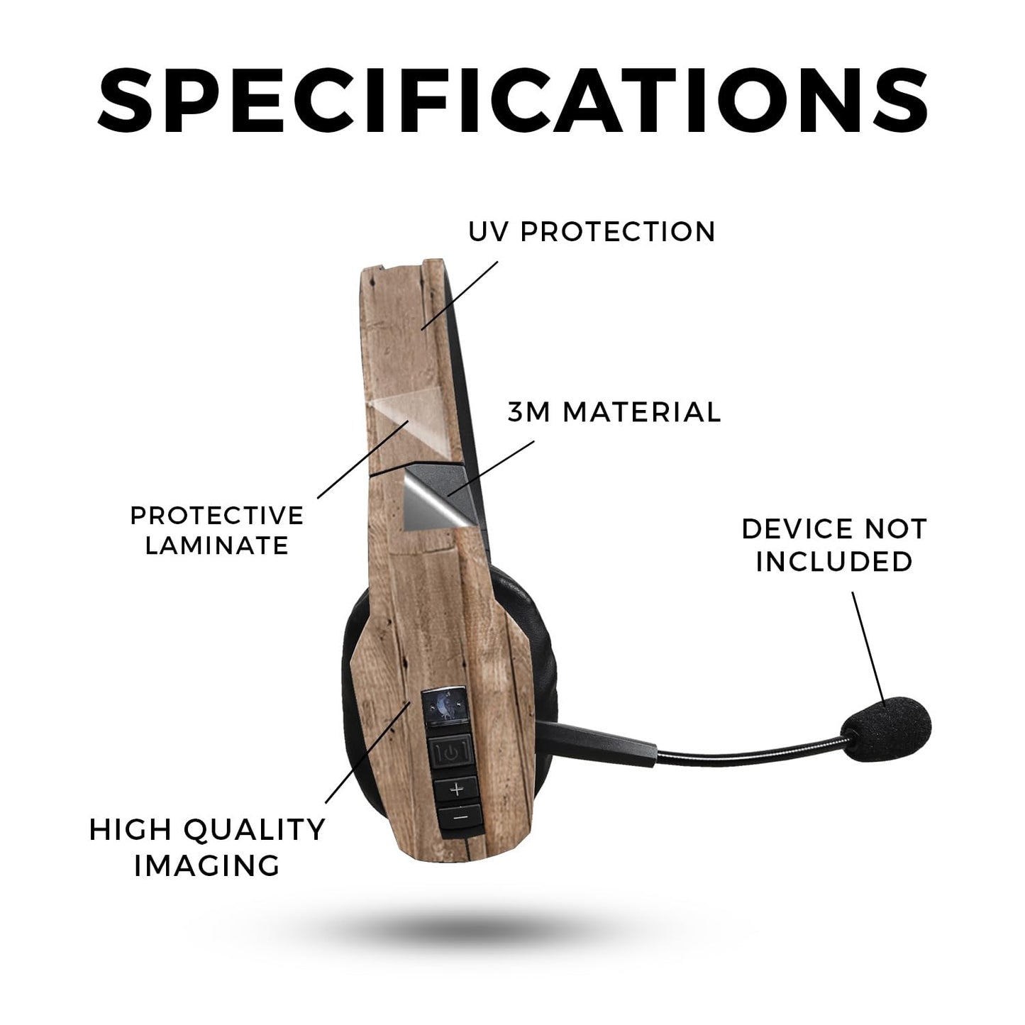 Skin Compatible with BlueParrott B450-XT Bluetooth Headset - On The Fence - Premium 3M Vinyl Protective Wrap Decal Cover - Easy to Apply | Crafted in