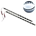 SOCAL-LED LIGHTING 30cm 12" White Flexible LED Strips High Power Bright 5050 12 SMD Car DRL Under Dash Accent Light, Waterproof, Cuttable, Pack of 2