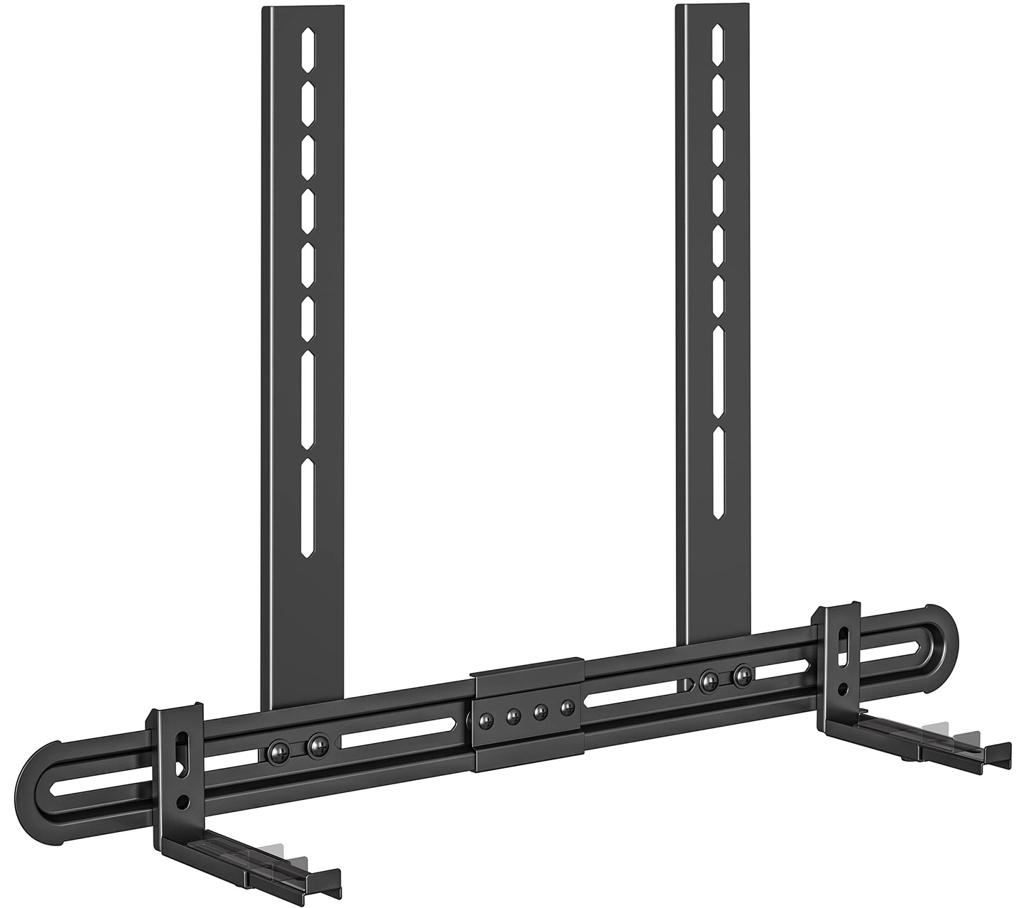 USX MOUNT Universal Soundbar Mount, Sound Bar TV Bracket for Soundbar with Speaker, Fits 2 Installation Options, Removable No-Slip Base Holder Extends