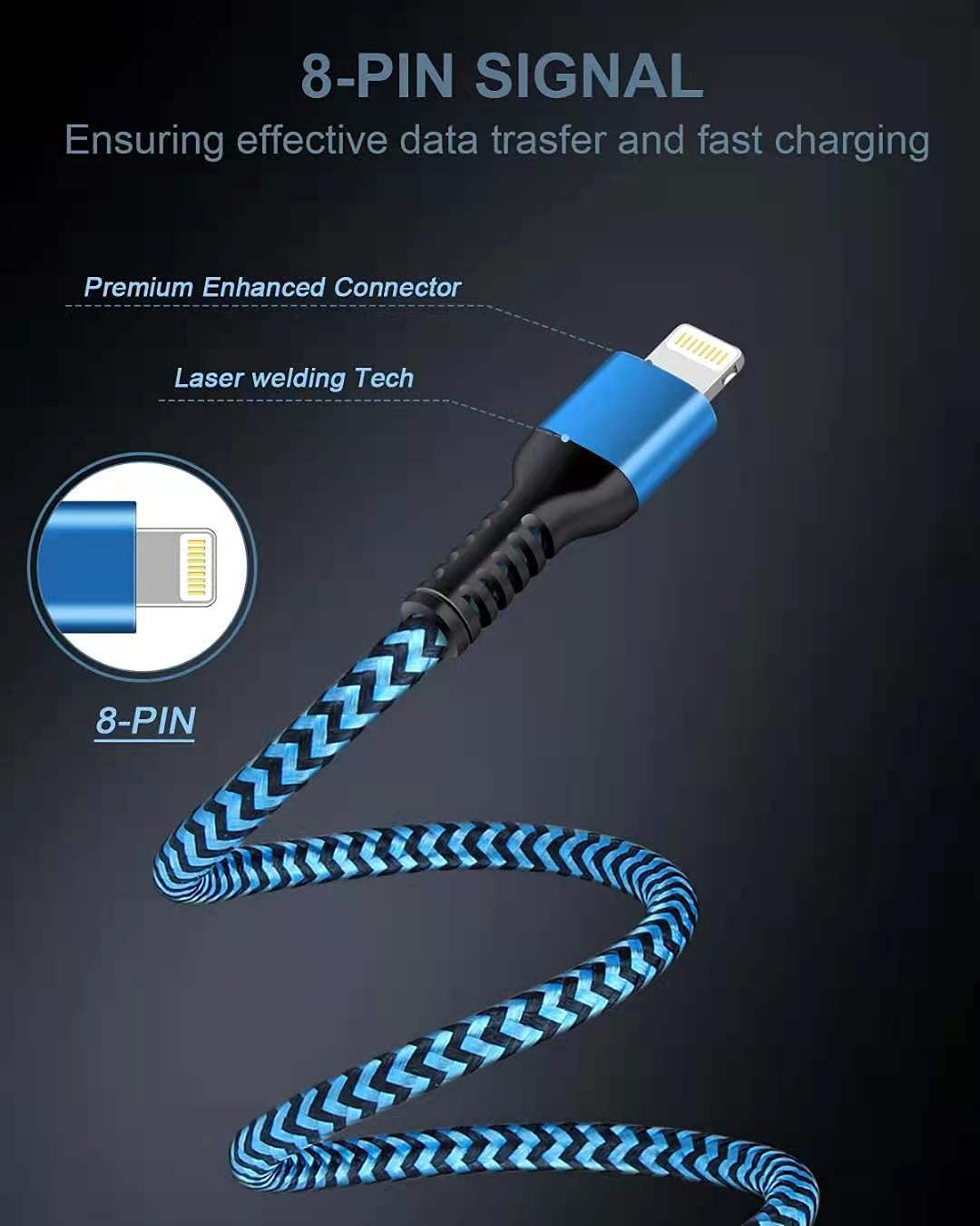 [3ft/4-Pack]iPhone Charger, Nylon Braided USB A to Lightning Cable, Apple Fast Charging Cords Compatible with iPhone 14/14 Pro Max/13/13 Pro/13…
