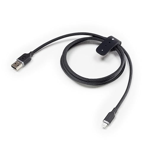 Mophie Charge Stream USB-A to Lightning 2m/6ft Silicone Cable - Long-Lasting Braided Cord with Enduraflex™, Fast Charge Compatible & 12W Power…