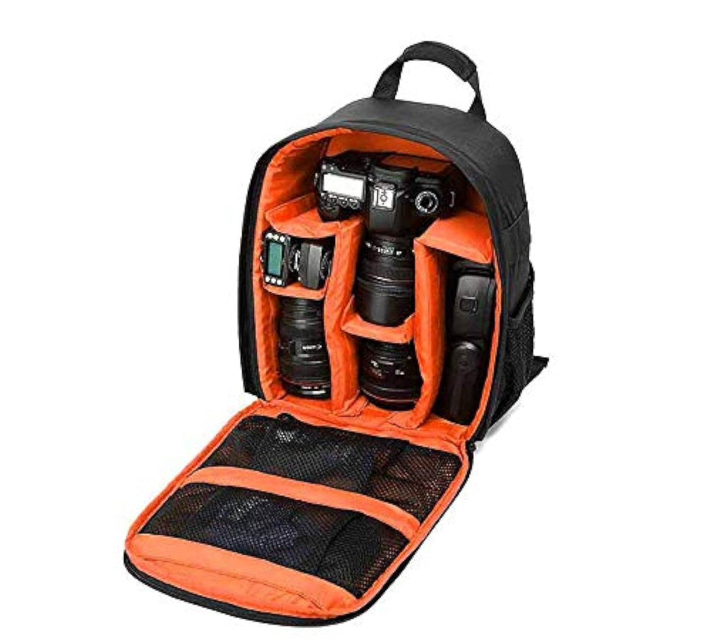 winvin Waterproof SLR/DSLR Camera Backpack Shoulder Bag Travel Case For Canon Nikon Sony Digital Lens (Medium, Orange)