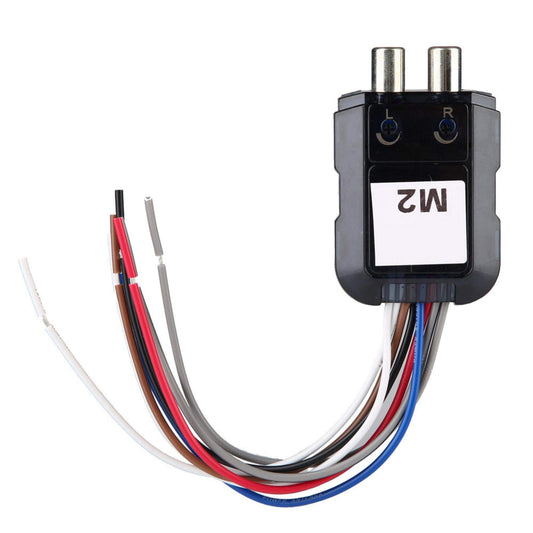 High to Low for Audio Converter, Fydun Car Stereo Subwoofer 2 Channel High to Low for Audio Converter with Power Amplifier Control Wire