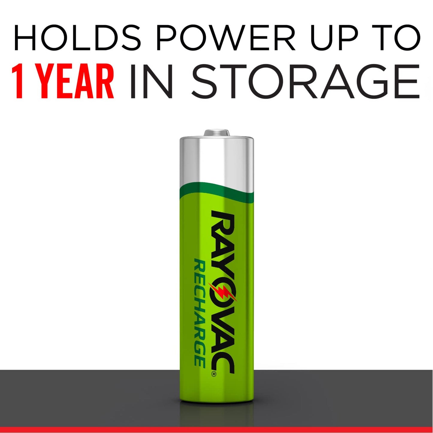 Rayovac Rechargeable AA Batteries (8 Pack), NiMH Double A Rechargeable Batteries