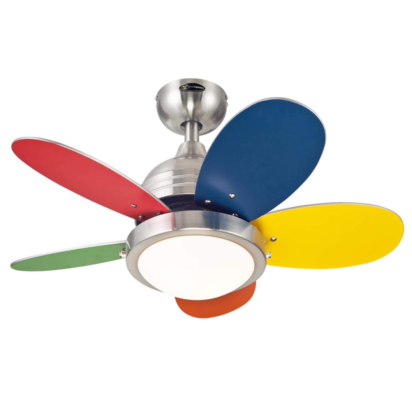 Westinghouse Roundabout Ceiling Fan with Light, 30-Inch, Brushed Nickel