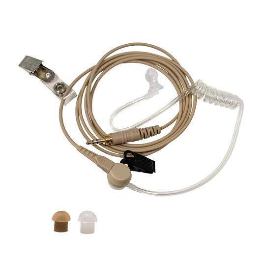 Comm Gear Supply IFB Earpiece 3.5mm Kit Anchor/Broadcaster in Ear Monitor Only On Camera On Stage Professional EarSet Compatible w/iPhone, Andriod…