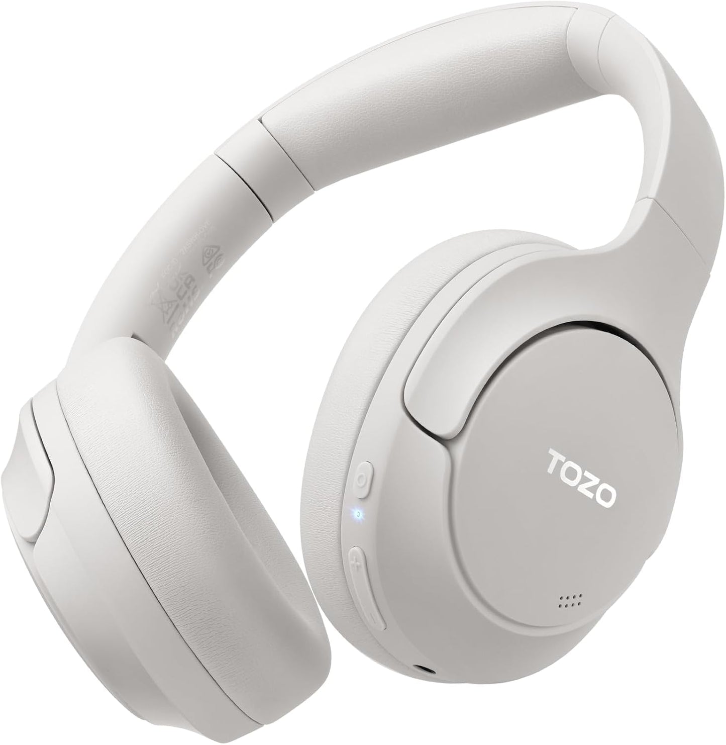 TOZO Hybrid Noise Cancelling Headphones, 90H Playtime Wireless Over Ear Bluetooth Headset, Spatial Audio AI Chat with 5 Mics, Supports Dual…