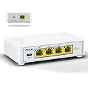 EN-S4P1C 5 Port PoE Switch - 4 PoE+ Ports & 1 USB-C, Unmanaged Network Switch