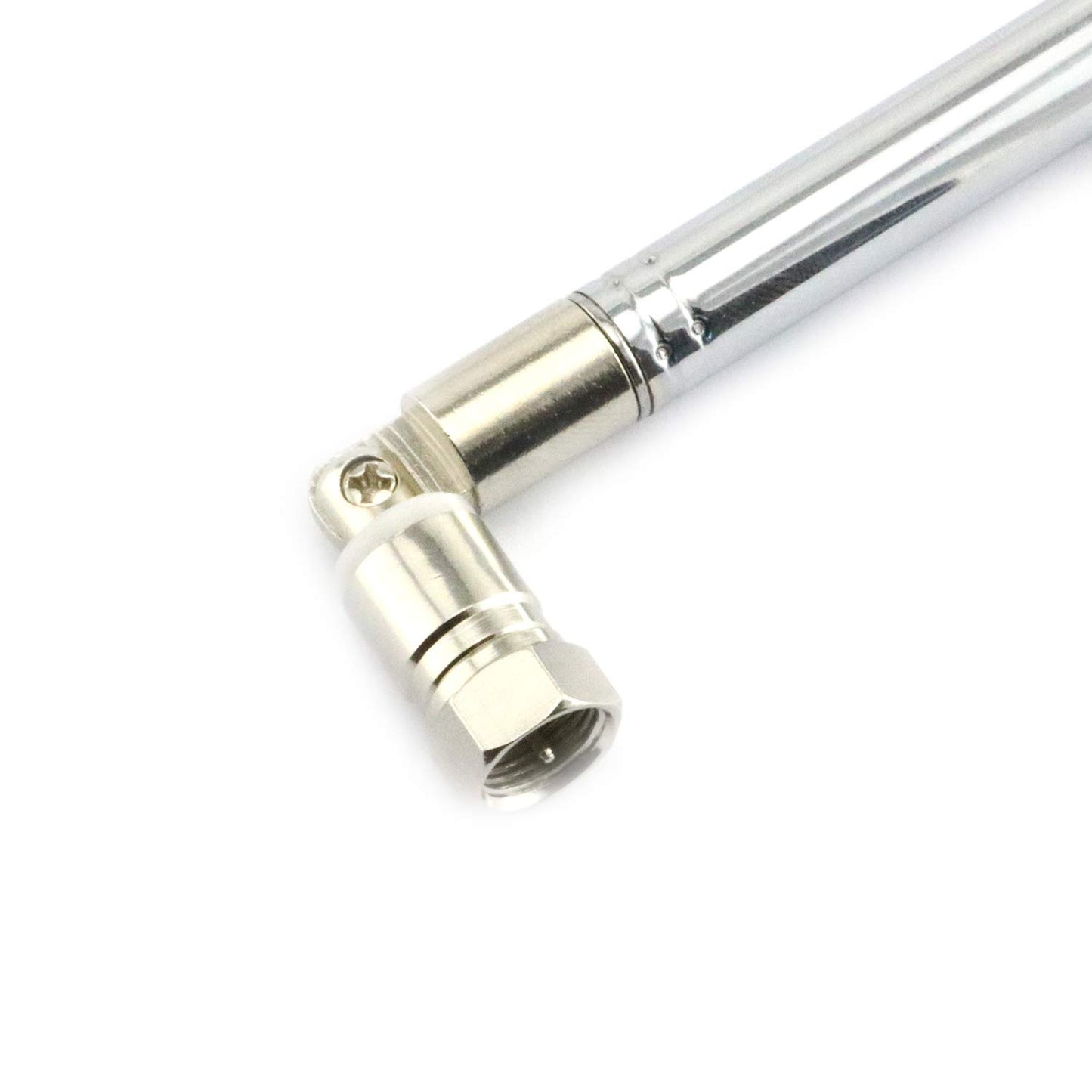 Maxmoral 1 Piece FM Telescopic Aerial Antenna with F Male Connector 10 Sections 1.2m 75 Ohm TV Radio DAB AM/FM for Home Audio Radio Stereo Receiver