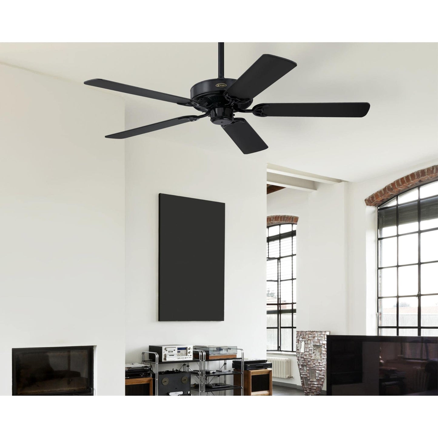 Westinghouse 7303800 Contractor's Choice Ceiling Fan, 52-Inch, Black