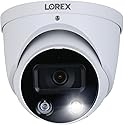 Lorex Outdoor 4K IP Add-On Metal Dome Security Camera | NVR Add-On | Smart Motion Detection | 2-Way Talk | Color Night Vision | IP67 Waterproof |