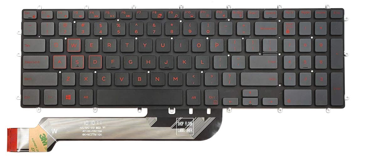 Replacement Red Backlit Keyboard for Dell G3-3579 G3-3779 G5-5587 G7-7588 Gaming Laptop