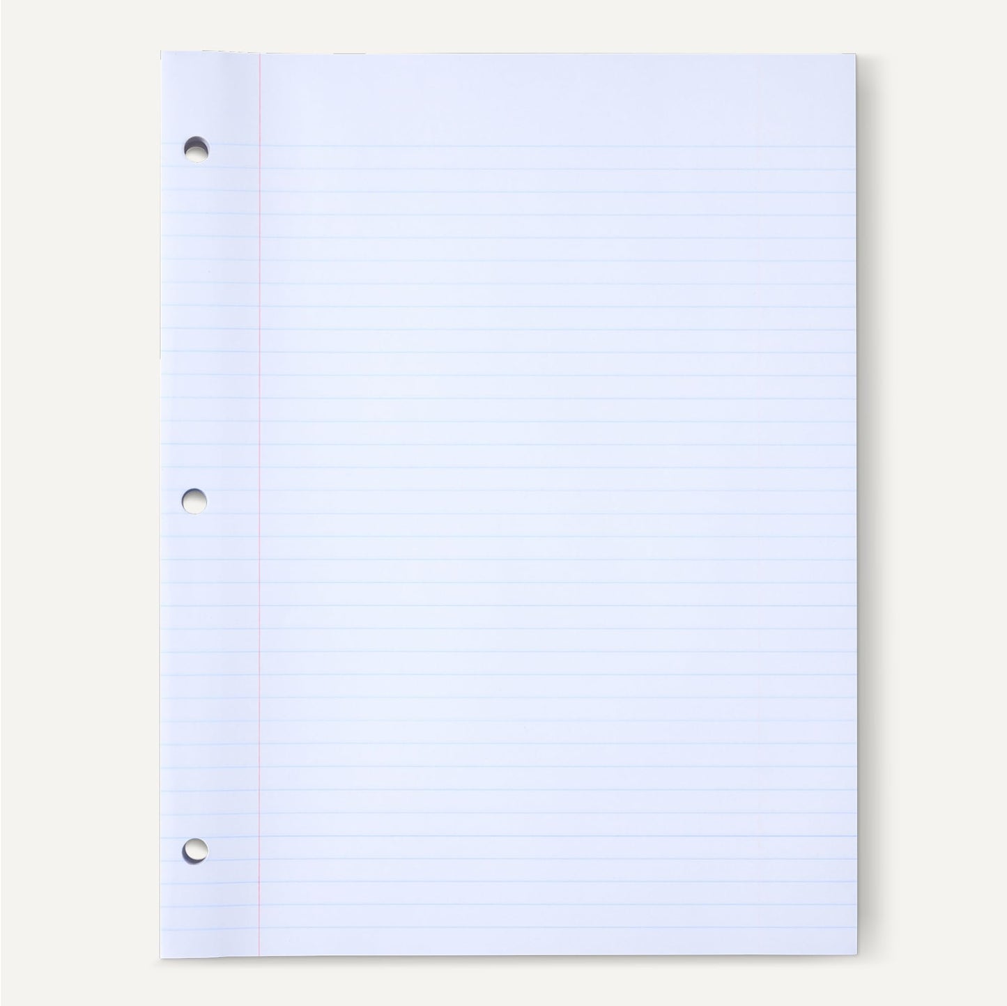 Amazon Basics Loose Leaf Paper, College Ruled Reinforced, 150 Sheets, 11" x 8.5", White, No Binding