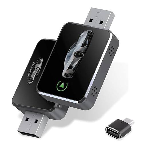 COCOING Wireless CarPlay Adapter for iPhone (2026 Upgraded) - Plug & Play USB-C/Type-C Adapter Converts Wired to Wireless CarPlay Android Auto