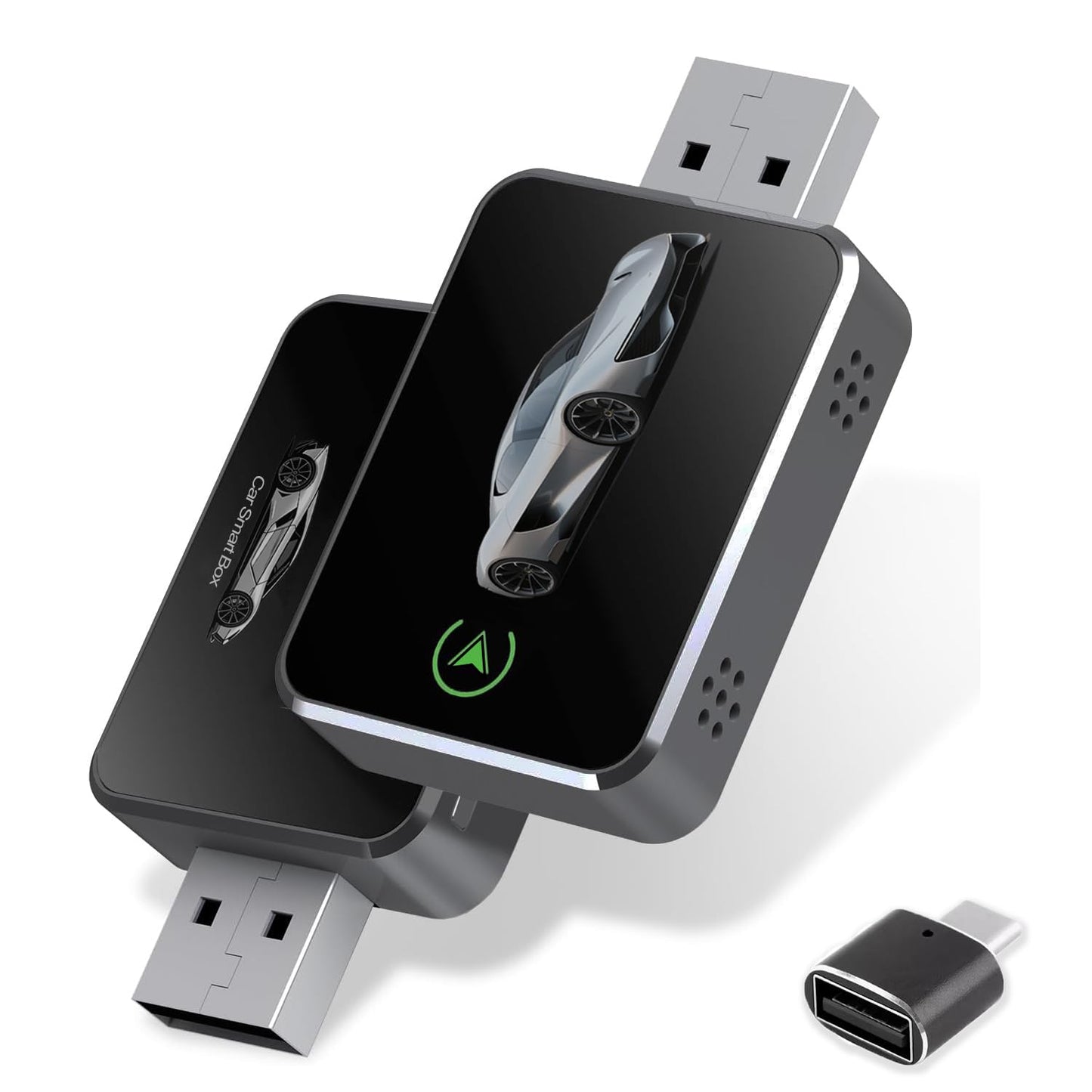COCOING Wireless CarPlay Adapter for iPhone (2026 Upgraded) - Plug & Play USB-C/Type-C Adapter Converts Wired to Wireless CarPlay Android Auto