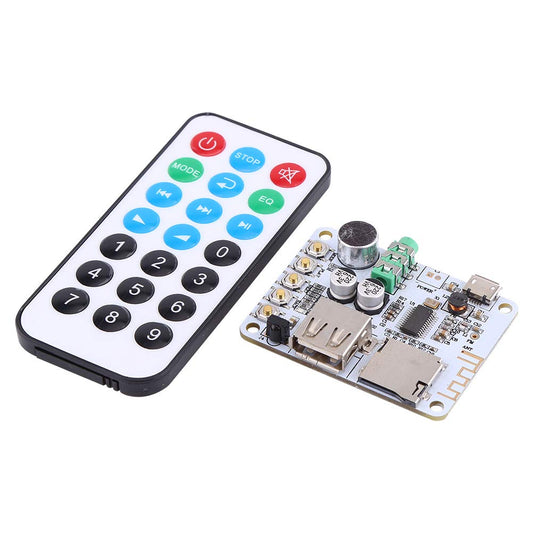 New Bluetooth Audio Receiver Microphone Amplifier USB TF FM MP3 Decoder WMA WAV FLAC Player(Bluetooth+Controller+Receiver)