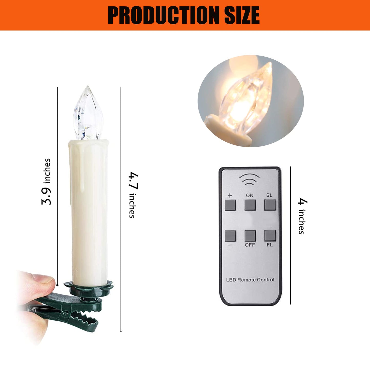 X-DEZXCAD LED Taper Candles Flameless Candle X-D Remote Control LED Candlesticks Battery Candle Sticks for Harry Potter Party Decoration Wedding
