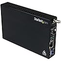 StarTech.com Gigabit Ethernet Fiber Media Converter with Open SFP Slot - Fiber to Ethernet Converter - Gigabit Ethernet Media Converter, TAA