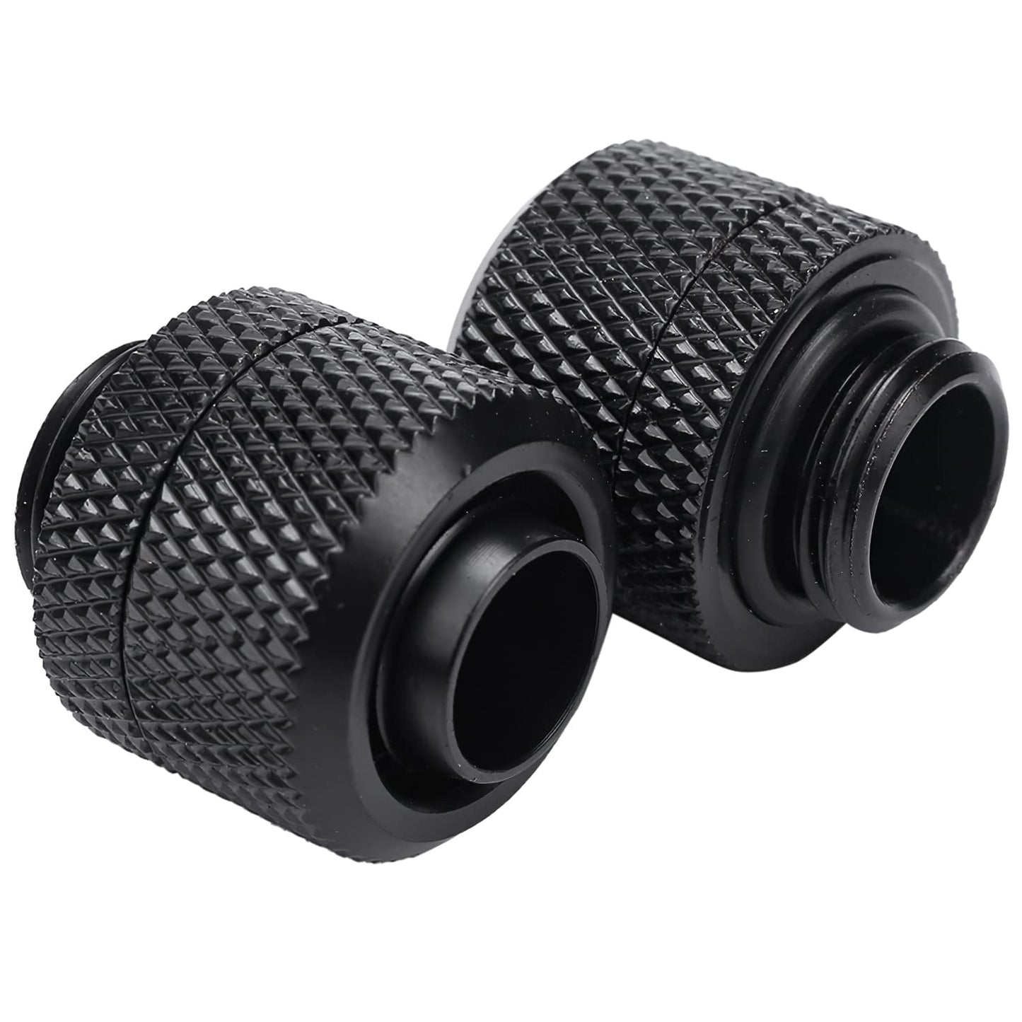 greenDracaena Dracaena.io 6 Pack G1/4" Thread to 3/8" ID, 5/8" OD Compression Fitting for Soft Tubing, Soft Tube Connectors for Computer Water Cooling