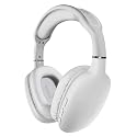 HyperGear Over-Ear Headphones - Wireless Bluetooth Headphones with Noise Isolation, Built-in Mic, Soft Memory Foam Cups for All-Day Comfort, White