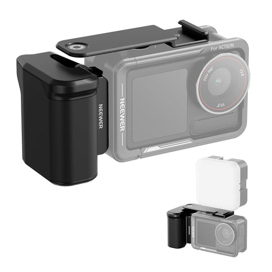 NEEWER AC034 Side Handle Only for AC014 Cage Compatible with DJI Osmo Action 5 Pro/4/3, Modular Quick Release Magnetic Action Camera Mount Adapter