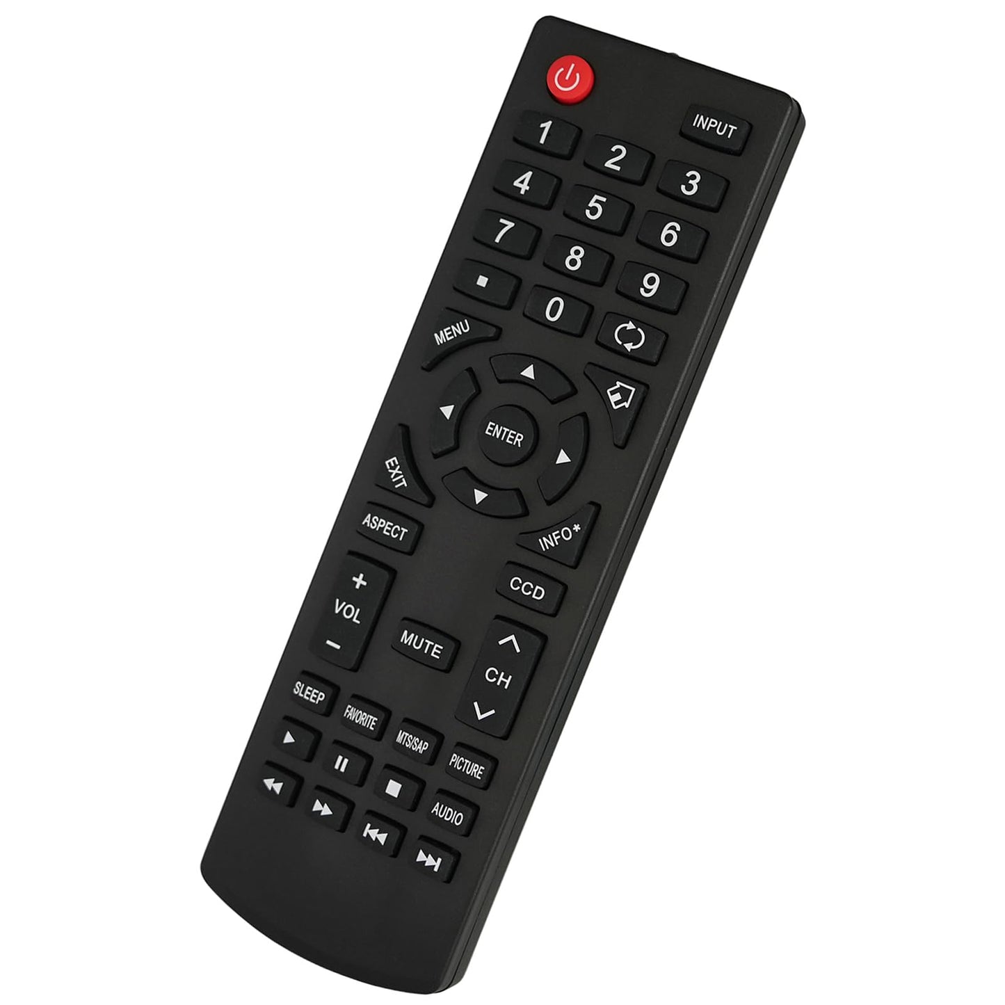 Replacement Remote Control Fit for DX15L150A11 DX-LDVD1910A RC-401-0A ZRC102 DXLCD1909 DXLCD2609 E198MZNKWBBDNN E198SZNKWBBBNN E268MZNKWBBDNN