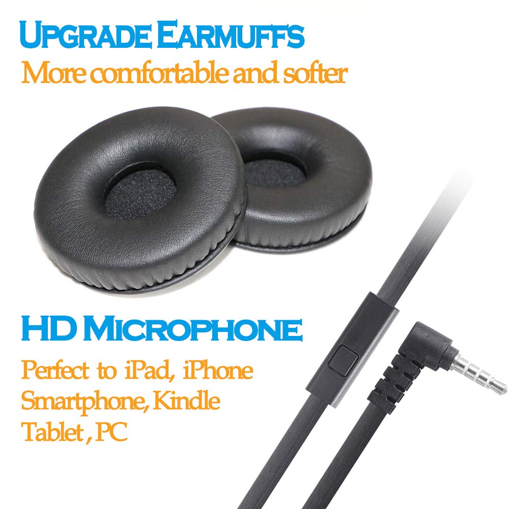 Yoley Kids Bulk Headphones with Microphone 5 Pack for School Boys Girls,Kids Online Learning Headset with Mic Stereo Sound,3.5mm Audio Jack…
