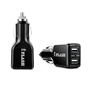 iFlash 21W / 2.1A + 2.1A (4.2A max) Dual Port USB Car Charger for/Compatible with Apple iPhone 13 12 11 Mini Pro Max X XR XS Pro Max 6 7 8 Plus
