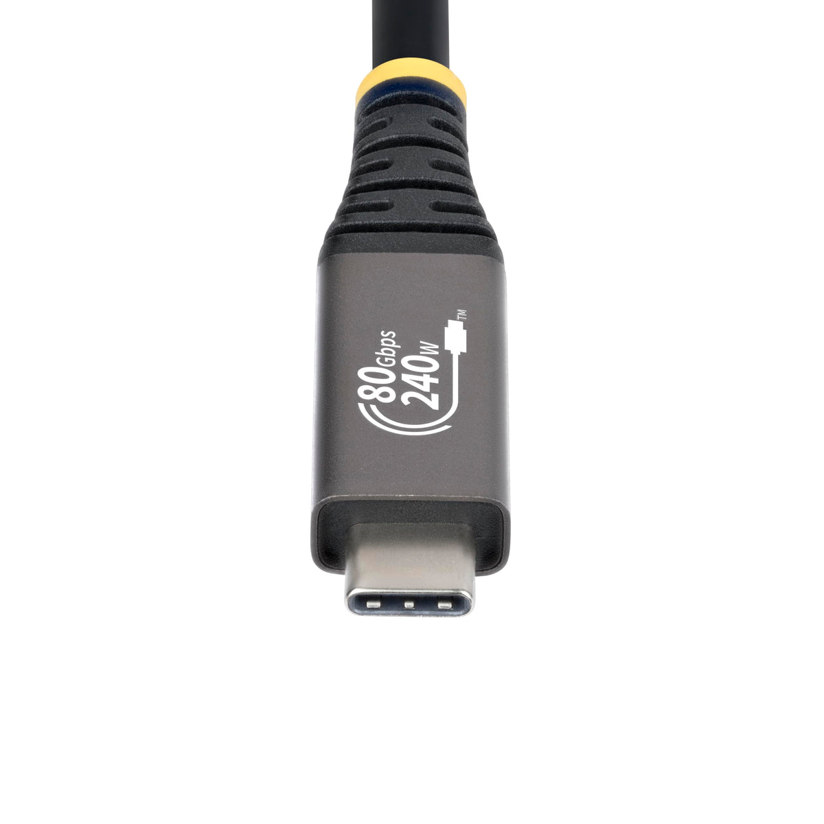 StarTech 3ft/91cm USB-C to USB-C USB4 Cable, 80Gbps, 240W PD, 8K, Black
