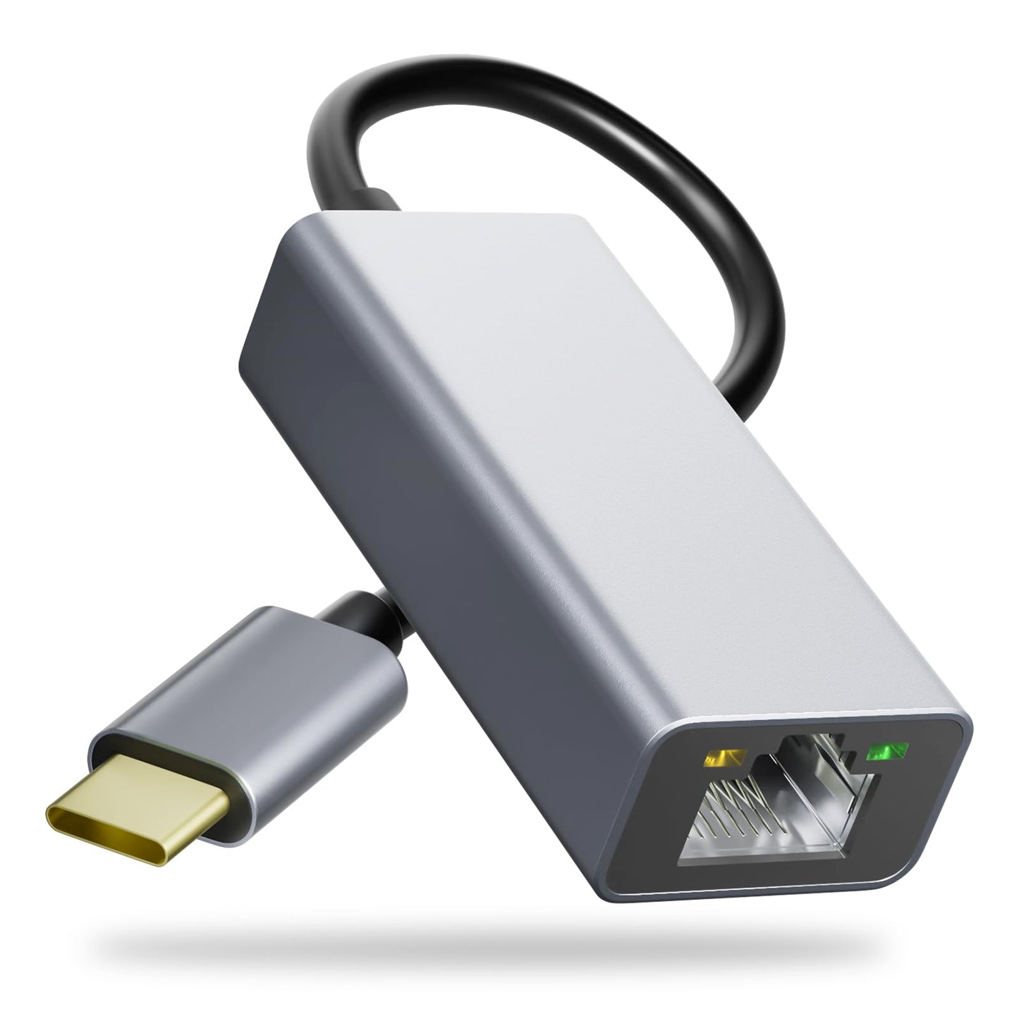 Cyberguys USB C to Ethernet Adapter, Plug and Play Ethernet Adapter, 1Gbps Gigabit RJ45 to Type-C (Thunderbolt 4/3 Compatible) Network Dongle
