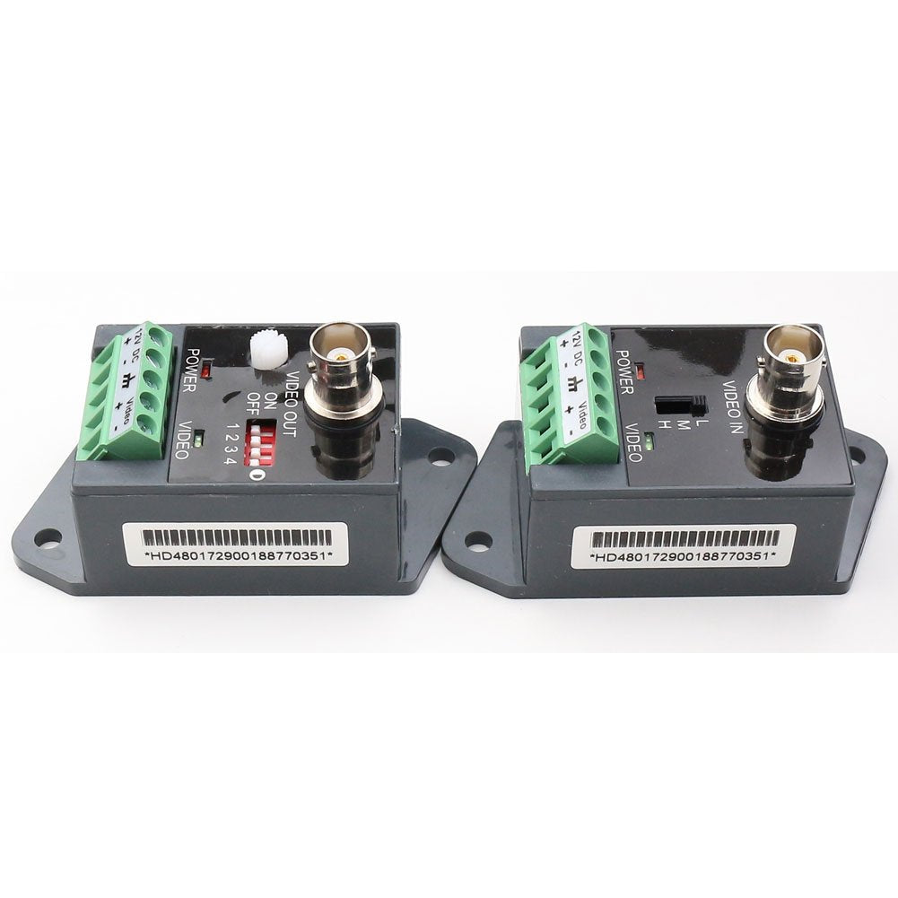 ANHAN Active Video balun UTP Video Transceiver with HD-CVI-TVI-AHD-CVBS Effective Distance 1800M 1 Pack