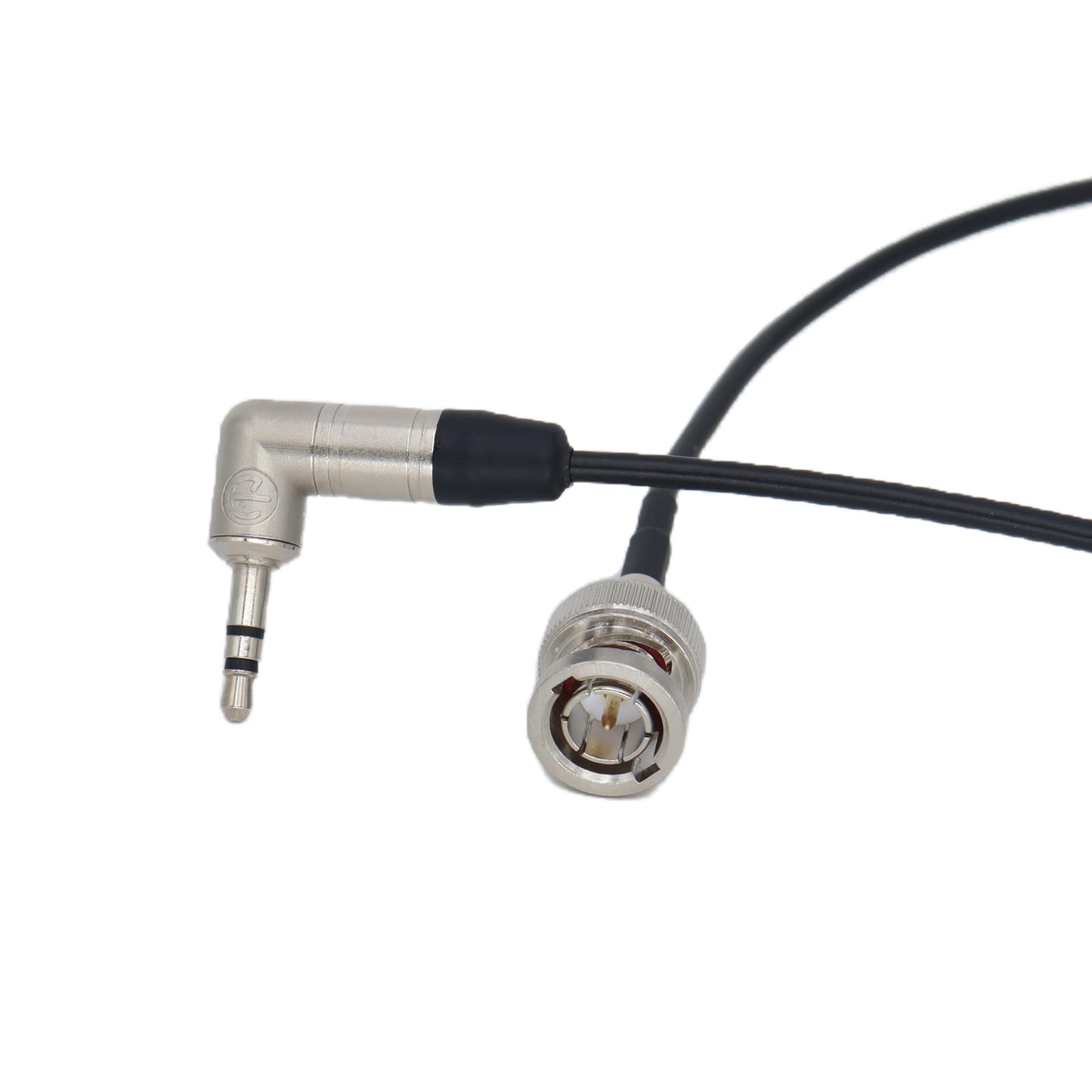 SZYingXian Timecode Cable Elbow 3.5mm to Straight/Right Angle BNC/SDI Cord for Canon C300/500, ARRI Amira, Zoom F8/F4, Blackmagic Pyxis, Sony Venice