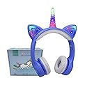 YUSONIC Unicorn Kids Bluetooth Headphones,15 Hours Play time, Toddler Bluetooth Headphones for Girls Boys Laptop Phones,Led Light Up Kids Wireless…
