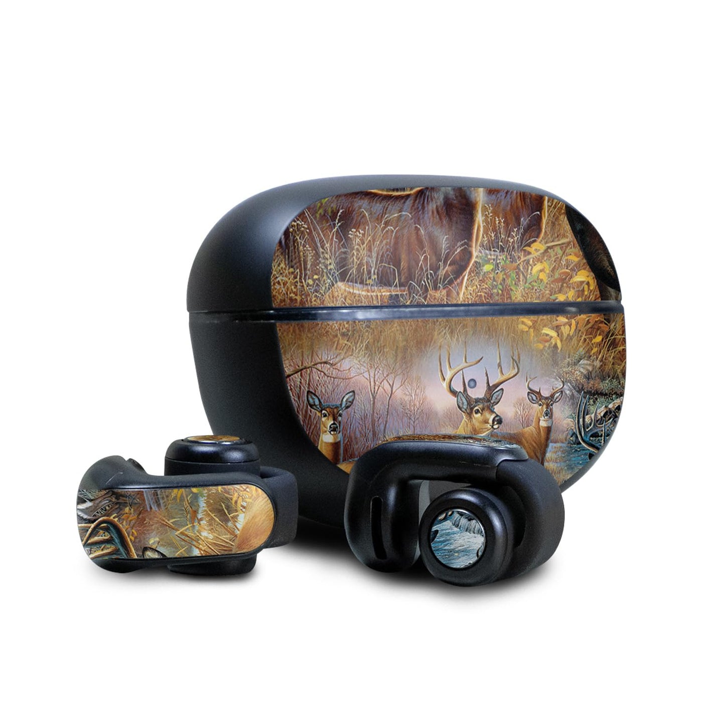 Skin Compatible with Bose Ultra Open Earbuds - Deer Pattern - Premium 3M Vinyl Protective Wrap Decal Cover - Easy to Apply | Crafted in The USA…