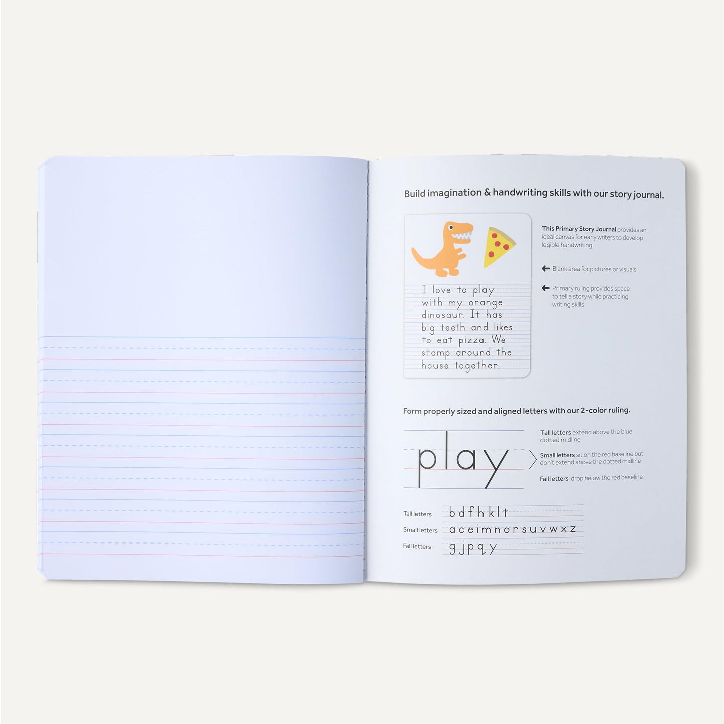 Amazon Basics Primary Composition Notebook, 9.75" x 7.5", 100 Sheets, Multiple Colors, 3-Pack