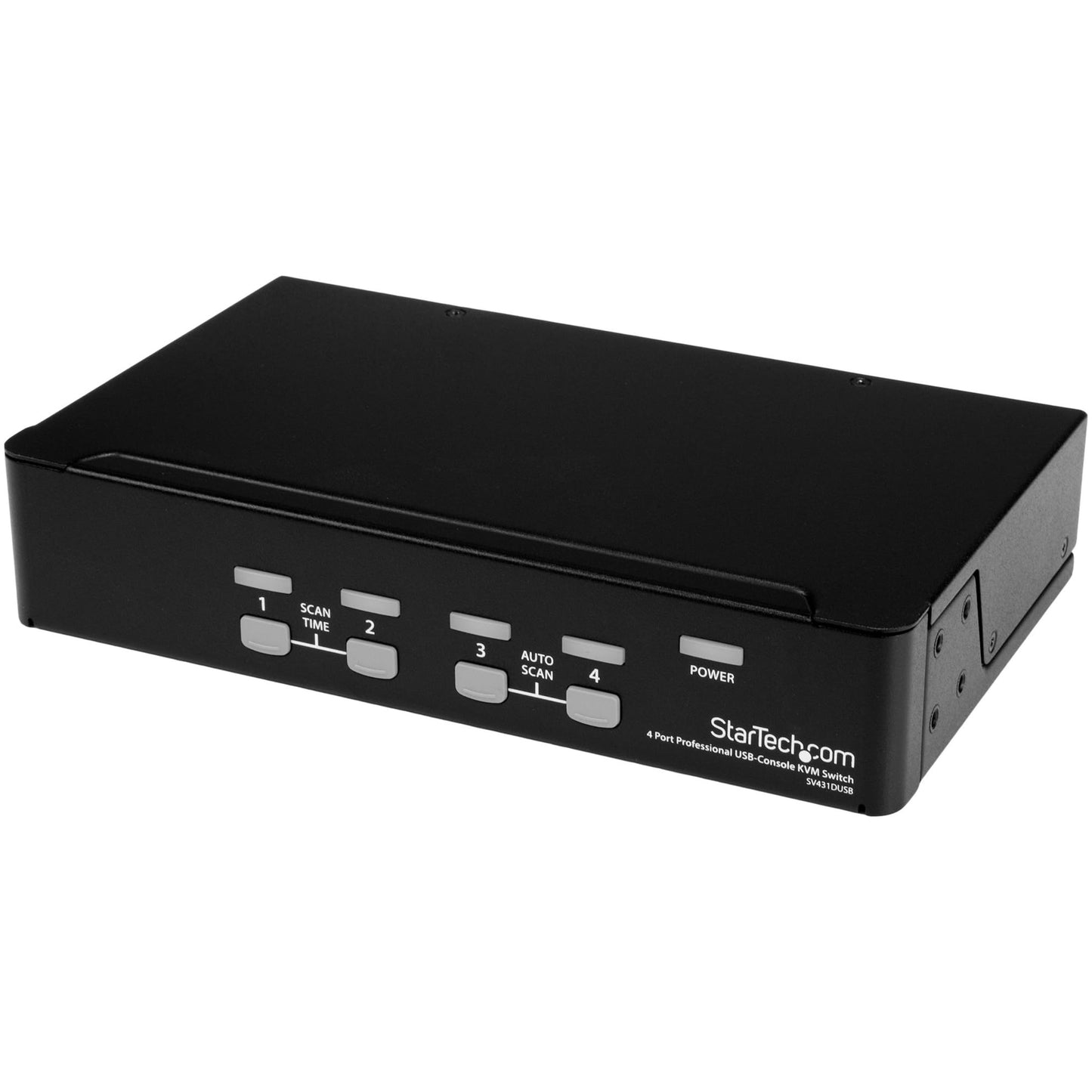 StarTech.com 4-Port KVM Switch OSD - 1U Rackmountable KVM Switch - USB and PS/2 - 1920 x 1440 - 1U