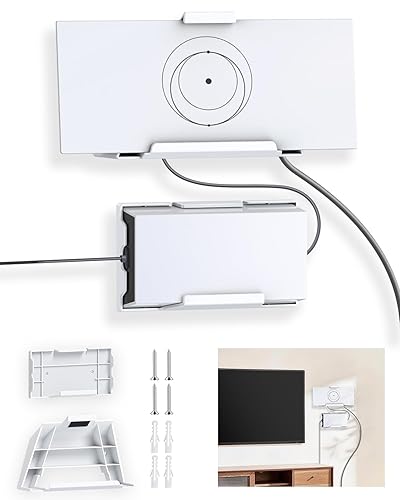 Starlink Gen 3 Router Wall Mount and Standard Power Supply Mount Kit; V3 Dish ABS Mounting Bracket Kit, Starlink Accessories for RV, Truck, Vehicle