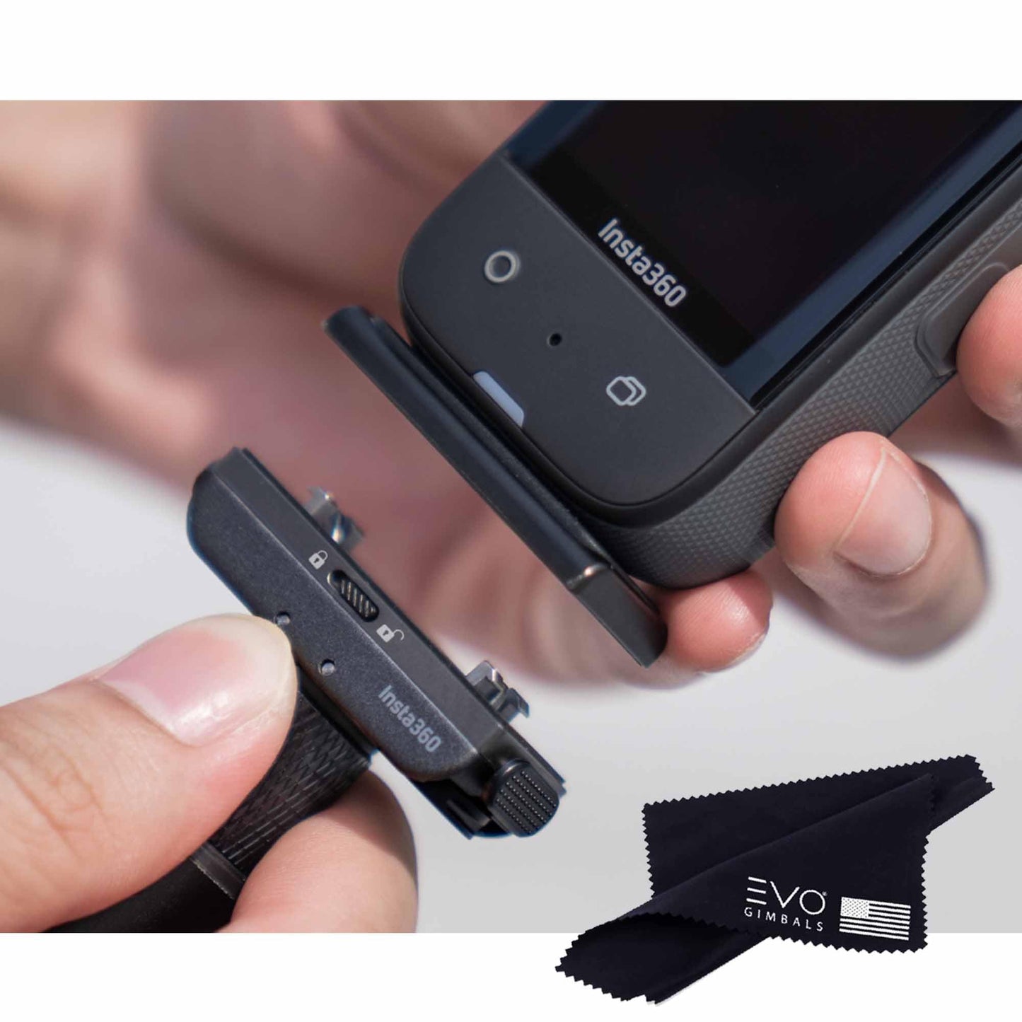 Insta360 Quick Release Mount 2.0(New Version), Compatiable X5/X4X4 AIR/X3/ONE RS/X/X2/ACE/ACE PRO/ACE PRO 2