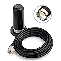 Bingfu Vehicle Mobile Ham Radio Antenna Dual Band VHF UHF 136-174MHz 400-470MHz NMO Mount Magnetic Base Low Profile Antenna PL259 Male Connector