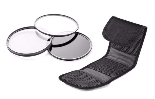 D-LUX 6 High Grade Multi-Coated, Multi-Threaded, 3 Piece Lens Filter Kit + Filter Adapter