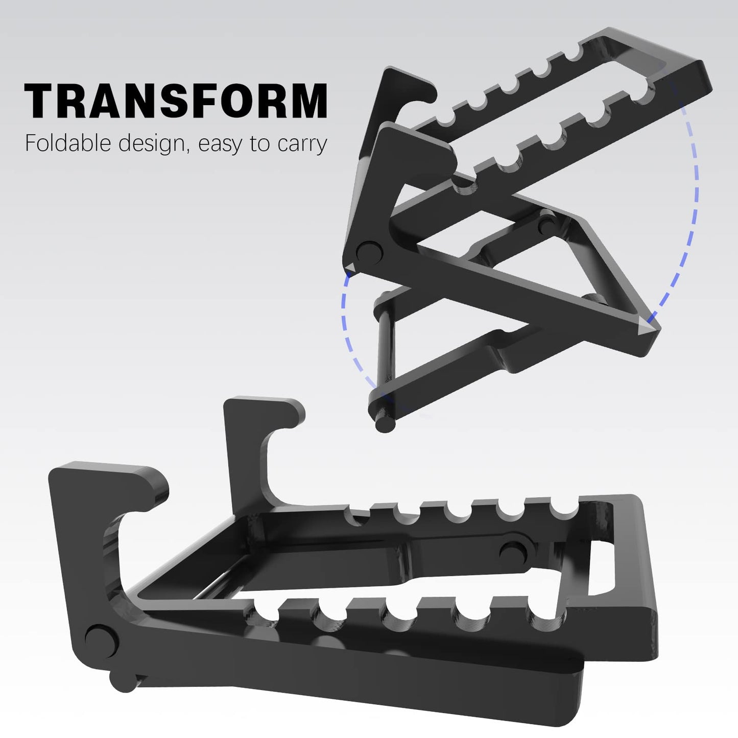 ?Upgraded? Stand Dock Compatible with Steam Deck, Switch/OLED/Lite, Logitech G Cloud, Five Angle Adjustable Non Slip Desktop Stand Base for Stean