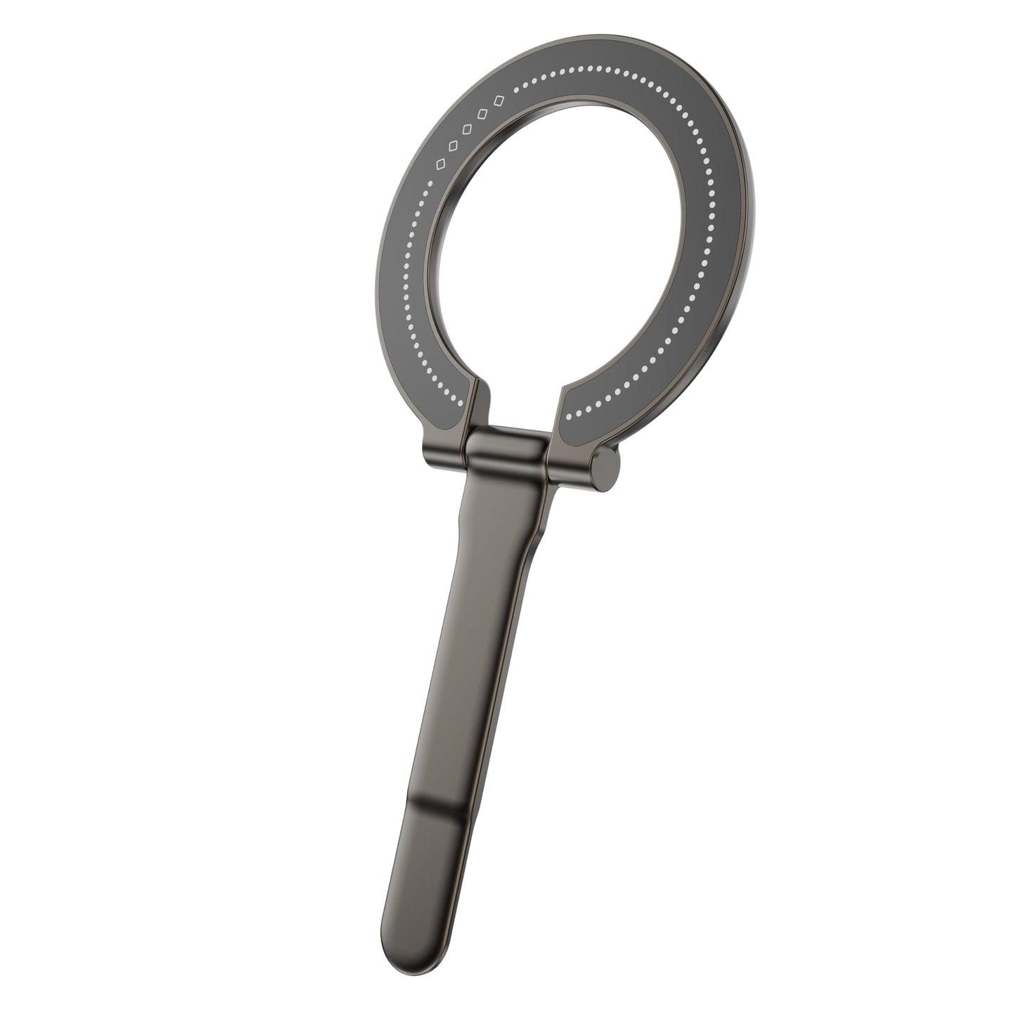 Magnetic Phone Holder for MagSafe, Adjustable Foldable Phone Stand with Strong Magnet, Metal Desk Stand, Belt Clip Magnetic Tool Holder, Shirt Collar