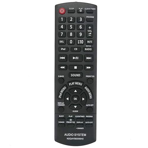 N2QAYB000640 Replace Remote Control for Panasonic SC-HC25 SC-AKX14 SC-PMX5 SC-PM500