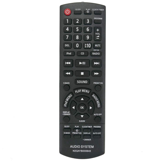 N2QAYB000640 Replace Remote Control for Panasonic SC-HC25 SC-AKX14 SC-PMX5 SC-PM500