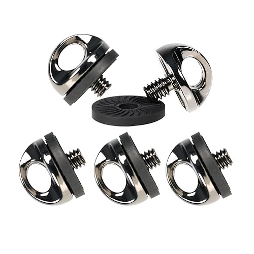 Lala Smill Camera Fixing Screw, 1/4" Quick Release Mounting Fixing Screw for Camera Neck Straps, Wrist Straps Sling, Pack of 5