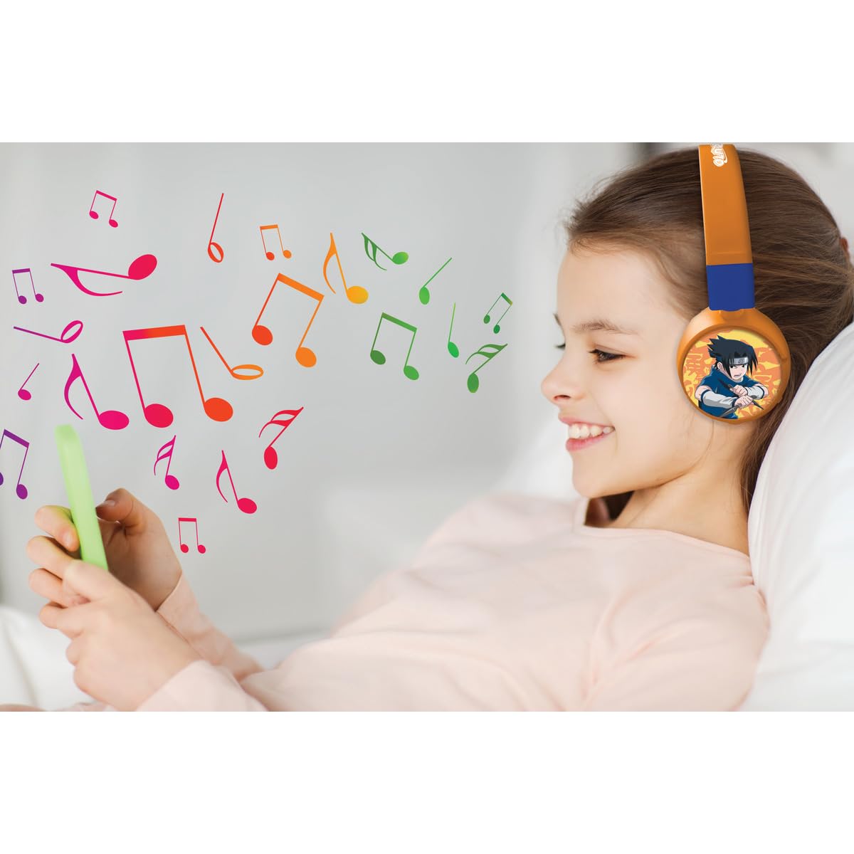 LEXiBOOK, Naruto, 2-in-1 Bluetooth & Wired Headphones with Microphone and Control Buttons, Foldable and Adjustable, Long-Lasting Rechargeable…