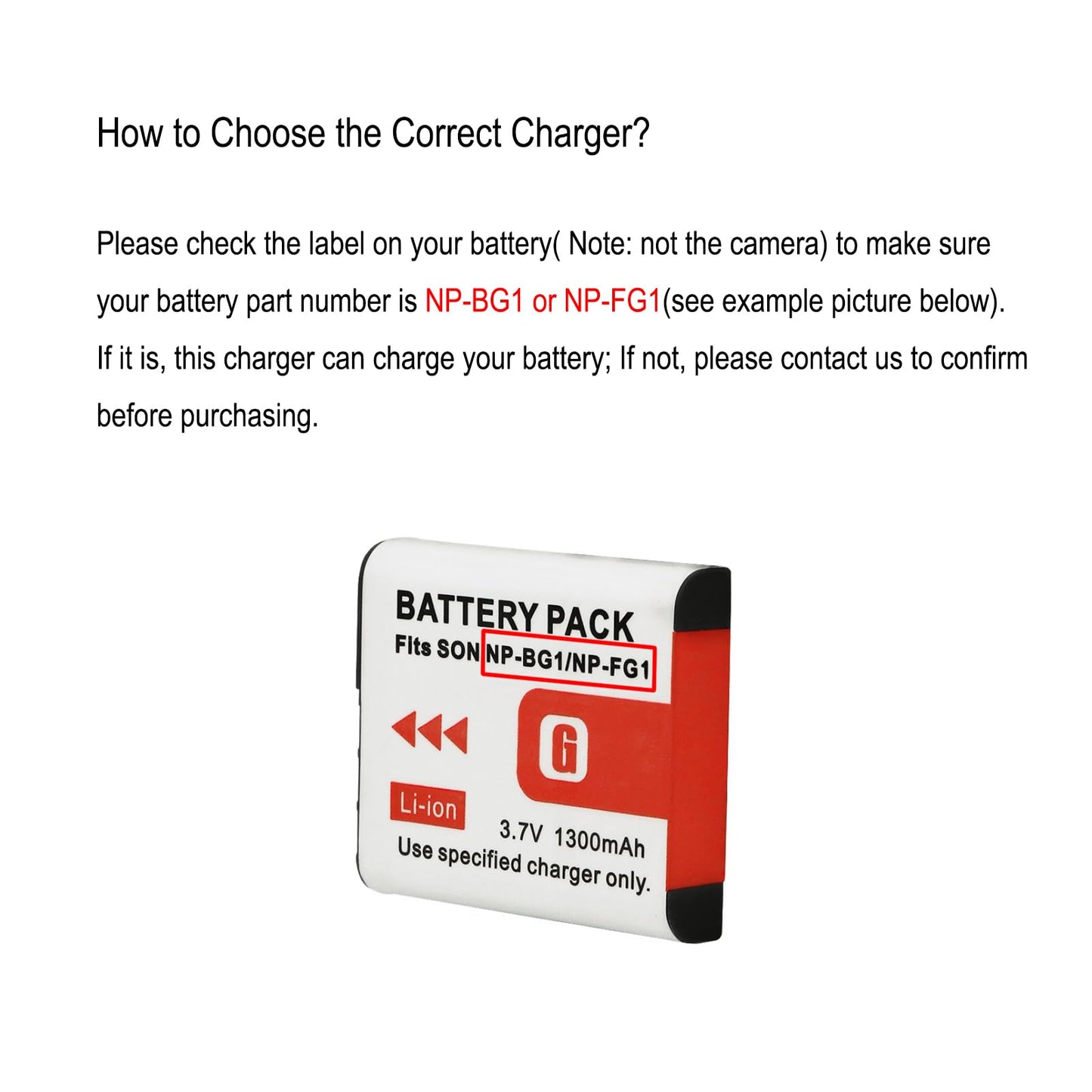 NP-BG1 NP-FG1 Battery Charger Sony BC-CSG BC-CSGB BC-CSGC BC-TRG for SONY Cybershot DSC-H7 DSC-H7/B DSC-H10 DSC-H10/B DSC-H20 DSC-H3 DSC-H3/B DSC-H50