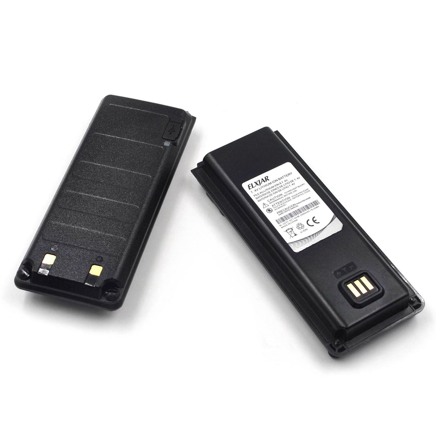 ROWSHEP (2-Pack) High Capacity 2600mAh 7.4V Li-ion Battery with USB-C Charging Port Compatible with UV-25 UV-25 Pro Max AR-25R Walkie Talkie, Replaces