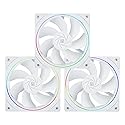 Thermalright TL-S12RW X3 CPU Fan 120mm Reverse Fan Case Cooler Fan Comes with ARGB Lighting,CPU Cooling Fan with 1500RPM Speed,White PC PWM Silent