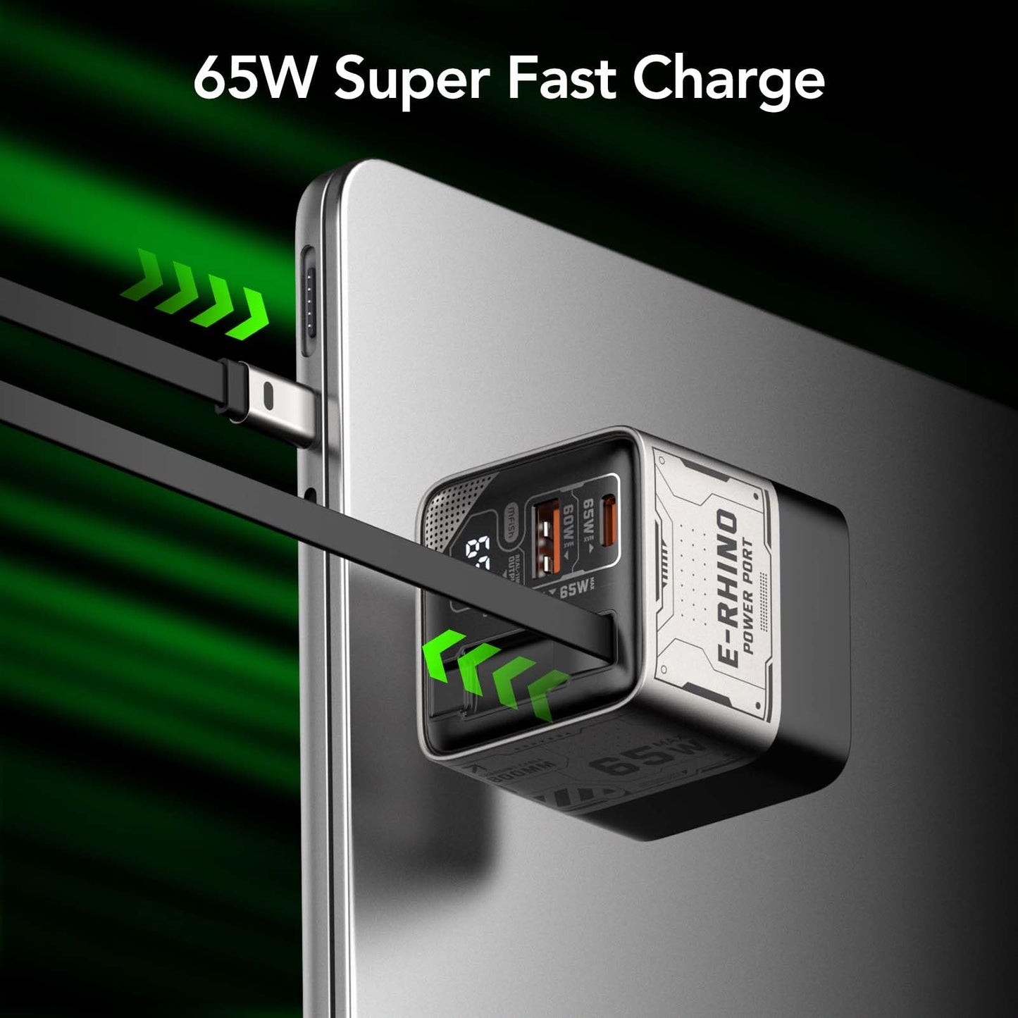 MFish 65W GaN Fast Wall Charger (Space Silver)